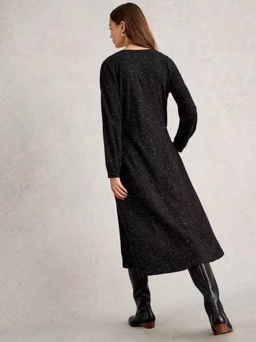 Glitzerndes Jerseykleid Megan - Pure Blk - 52/R Bild 4