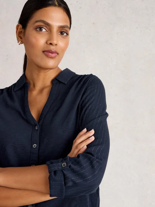 Glitzerbluse Annie - Dark Navy - 52 Bild 3