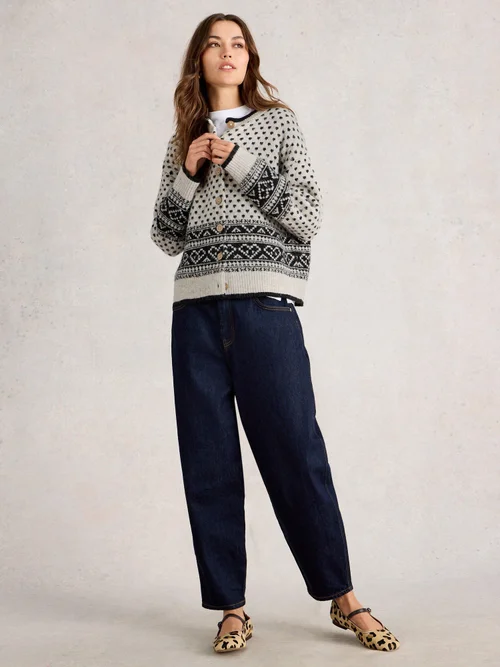 Strickjacke Holly mit Herzmuster - Ivory Mlt - 52 Bild 2