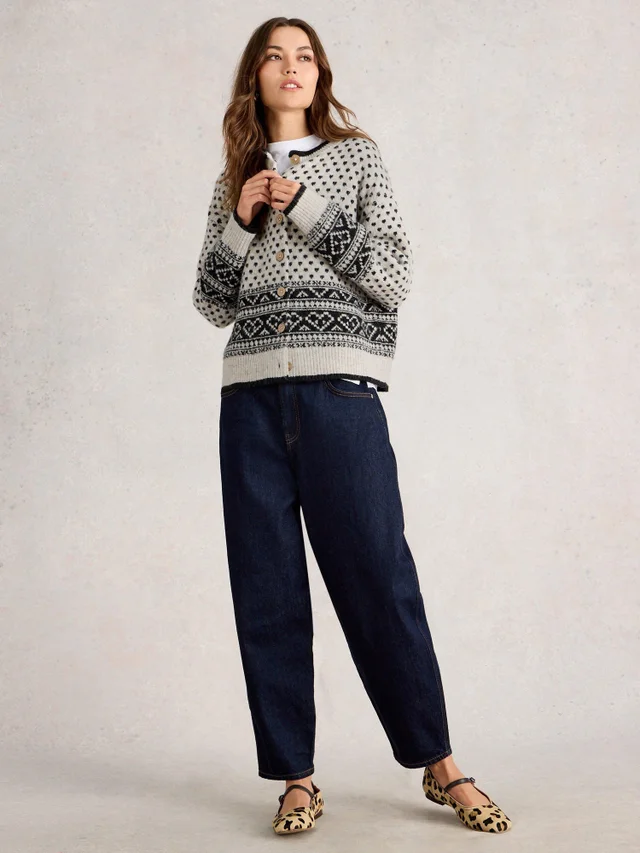 Strickjacke Holly mit Herzmuster