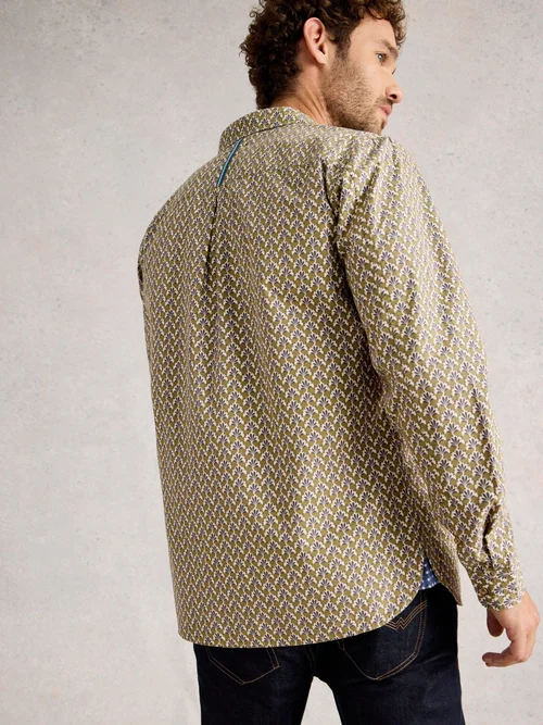 Hemd Finsbury mit Fächerprint - Green Pr - XXXL/R Bild 4