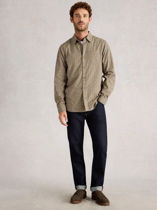 Hemd Finsbury mit Fächerprint - Green Pr - XXXL/R Bild 2