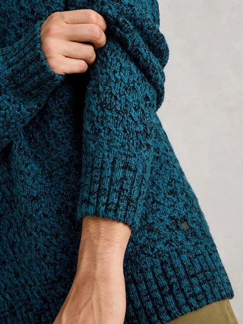 Pullover Albany mit Rundhalsausschnitt - Blue Mlt - XXXL Bild 3