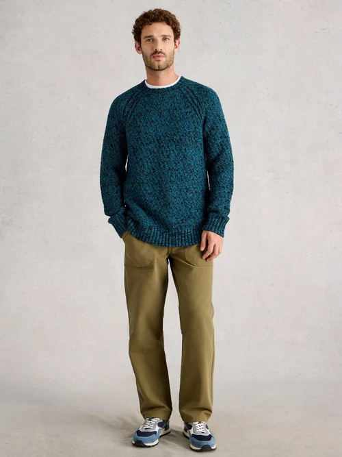 Pullover Albany mit Rundhalsausschnitt - Blue Mlt - XXL Bild 2