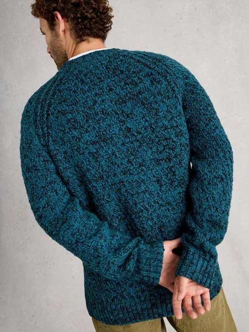 Pullover Albany mit Rundhalsausschnitt - Blue Mlt - XXXL Bild 4