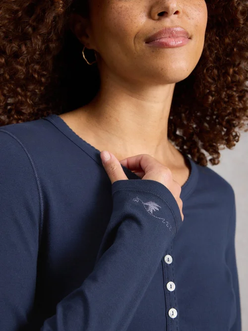 Pyjamatop Penny - Dark Navy - XXXL Bild 3
