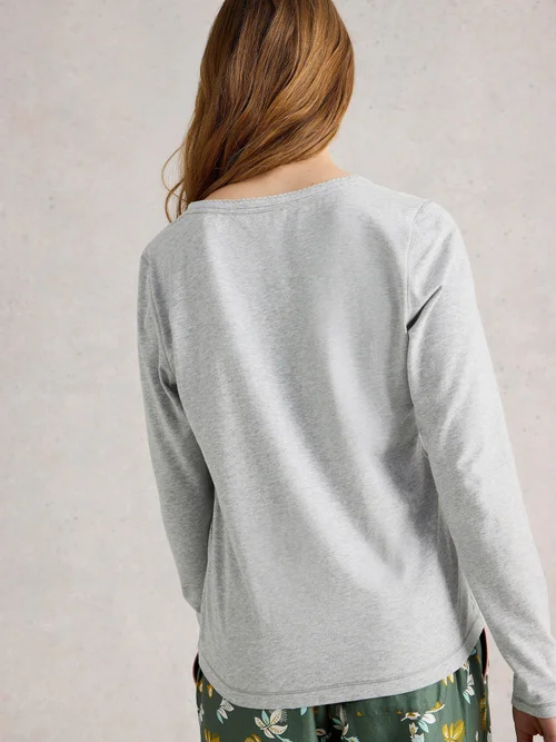 Pyjamatop Penny - Grey Marl - XXXL Bild 4