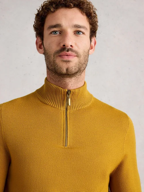 Merinopullover Newport mit Trichterkragen - Dk Yellow - XXXL/R Bild 3