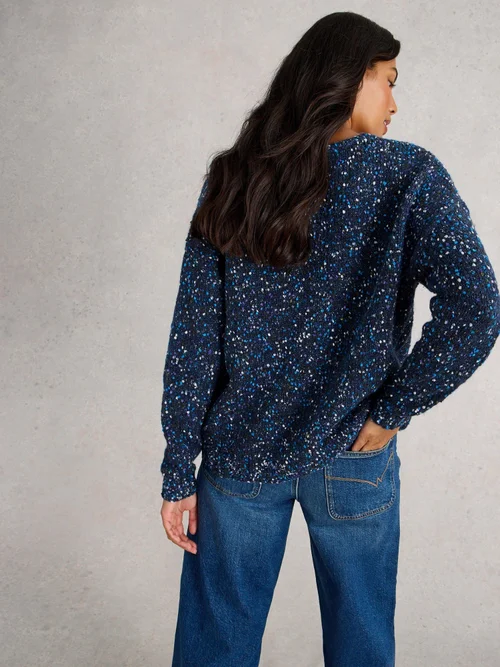 Pullover mit V-Ausschnitt - Dark Navy - 52 Bild 4