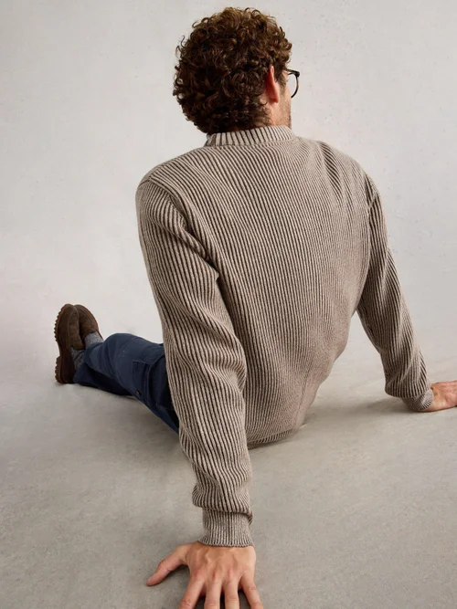 Pullover Rippenstrick - Nat Mlt - XXXL Bild 4