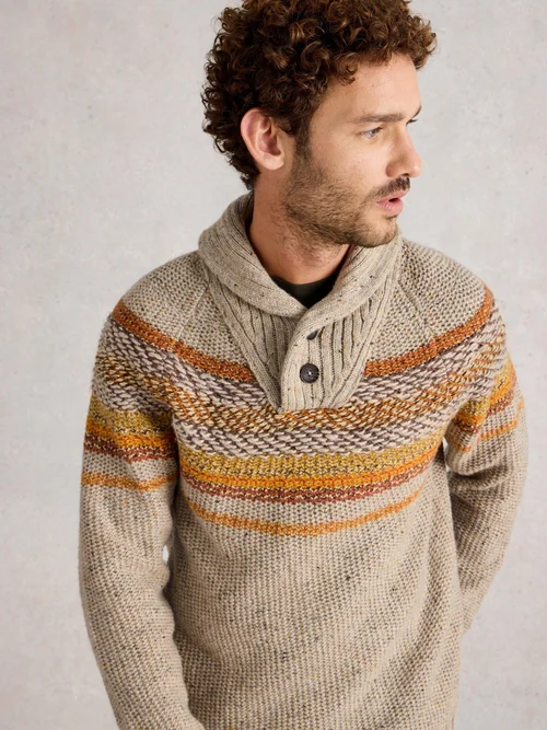 Pullover York mit Schalkragen - Nat Mlt - XXXL Bild 1