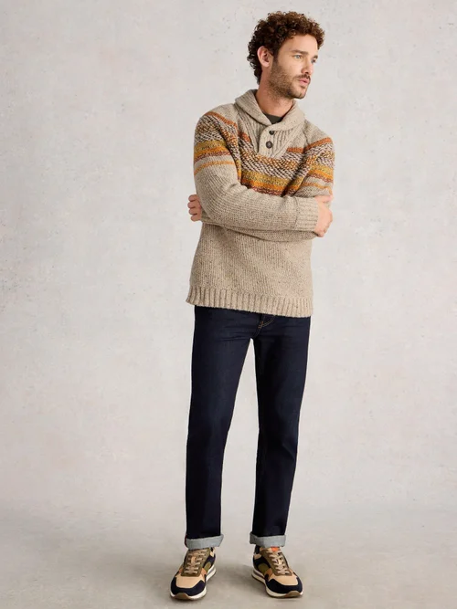 Pullover York mit Schalkragen - Nat Mlt - XXXL Bild 2