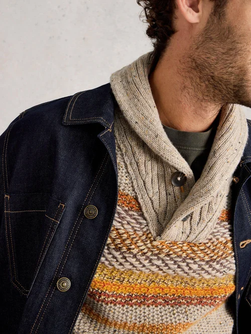 Pullover York mit Schalkragen - Nat Mlt - XXXL Bild 3