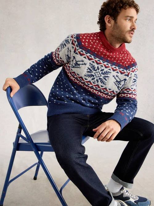 Pullover Pinguin - Red Mlt - XXXL Bild 1