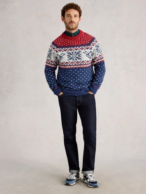 Pullover Pinguin - Red Mlt - XXXL Bild 2