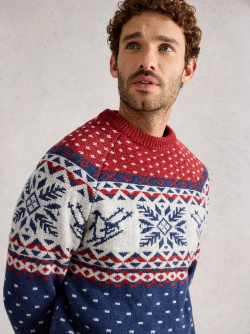 Pullover Pinguin - Red Mlt - XXXL Bild 3