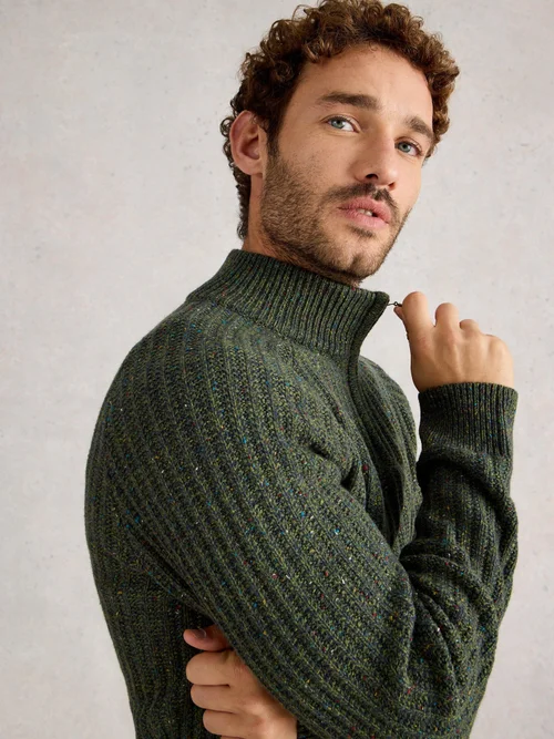 Pullover mit Trichterkragen - Dk Green - XXXL Bild 3