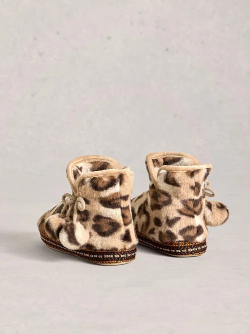 Hausschuhe aus Webpelz - Nat Mlt - S Bild 4