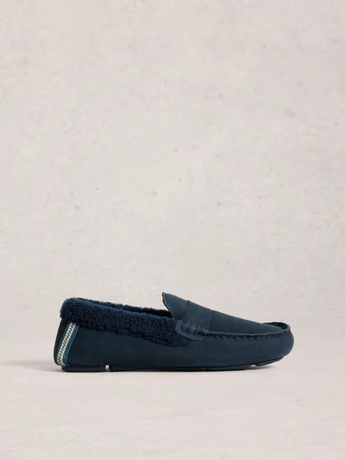 Mokassin Hausschuhe - Dark Navy - 46 Bild 1
