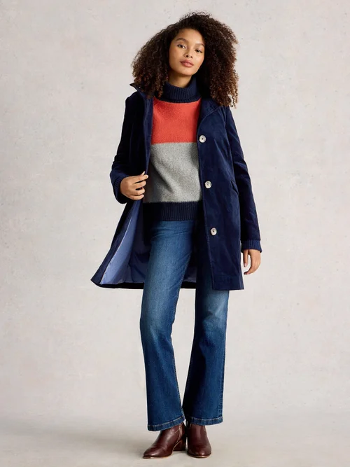 Samtmantel Karla - Dark Navy - 52/R Bild 2