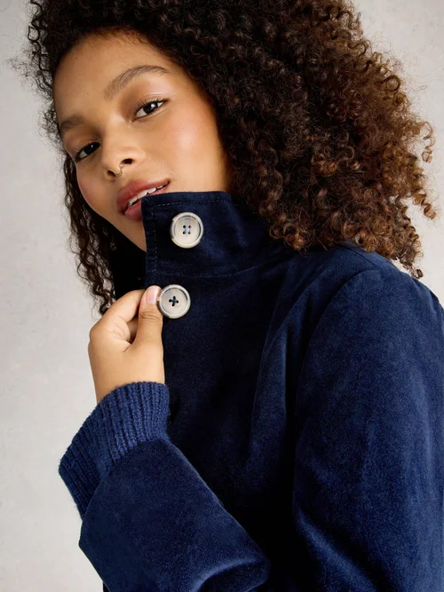 Samtmantel Karla - Dark Navy - 52/R Bild 3