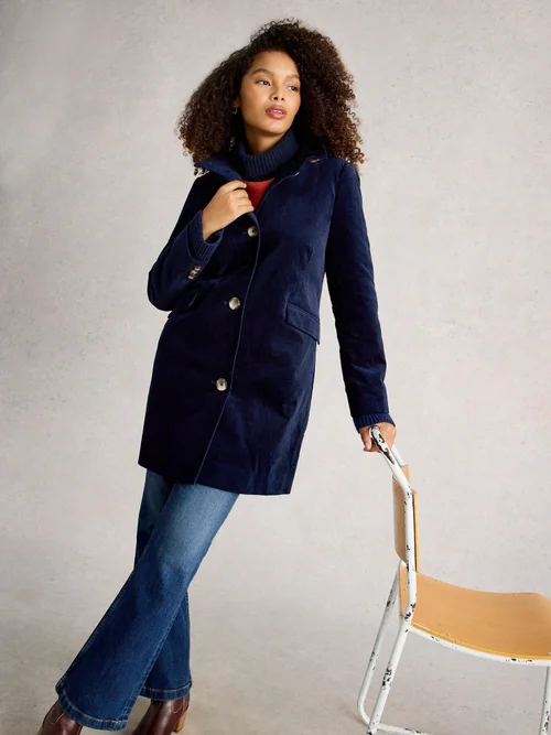 Samtmantel Karla - Dark Navy - 52/R Bild 1