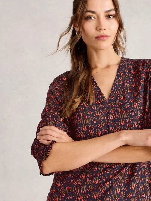 Top Elisa - Navy Multi - 52 Bild 3