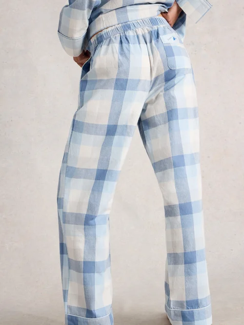 Karierte Pyjamahose Nina - Lgt Blue - XXXL/S Bild 4