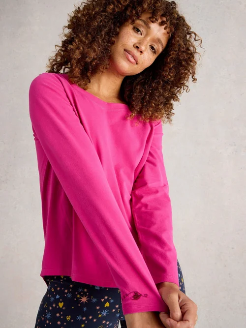 Pyjamatop Eva aus Jersey - Brt Pink - XXXL Bild 3
