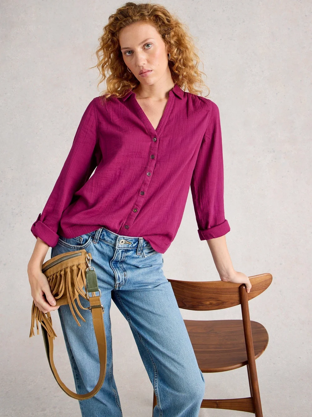 Bluse Annie - Mid Plum - 52 Bild 1