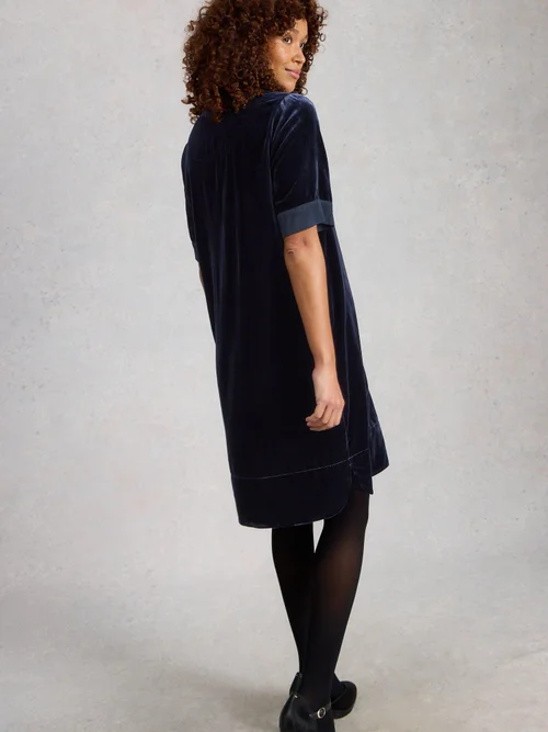 Samtkleid June - Dark Navy - 52/R Bild 4