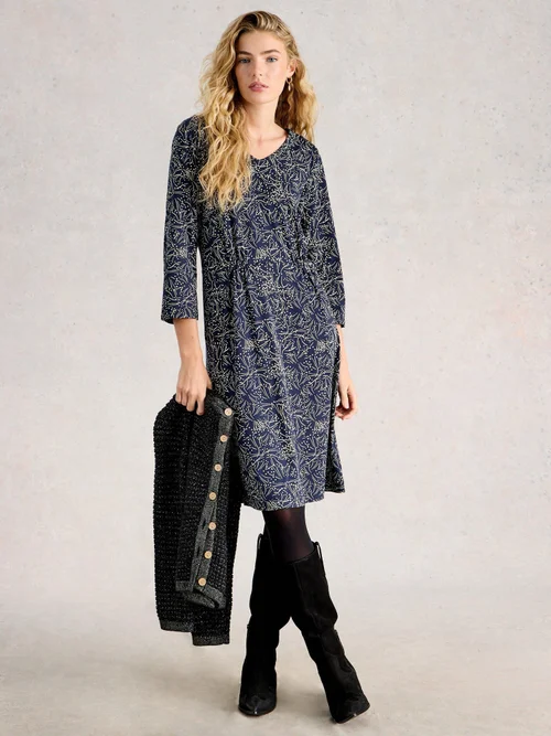 Jerseykleid Tallie - Navy Pr - 52/R Bild 2