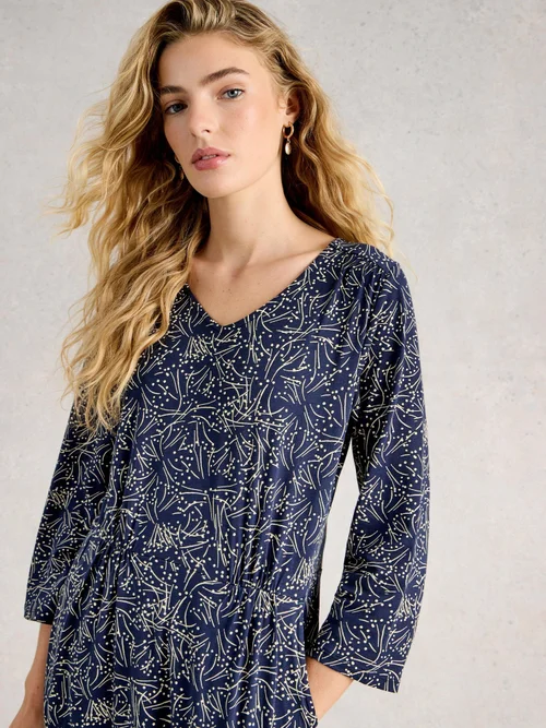 Jerseykleid Tallie - Navy Pr - 52/R Bild 3