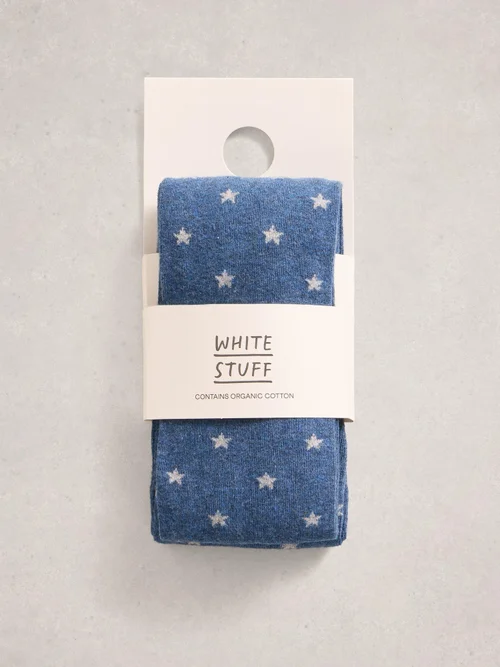 Strumpfhose mit Sternmotiv - Mid Blue - XL Bild 1