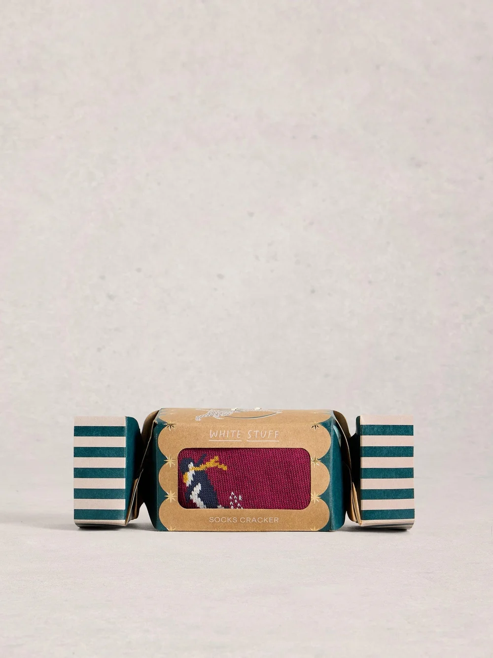 Skilaufende Pinguine im Cracker - Red Mlt - 44-46 Bild 1