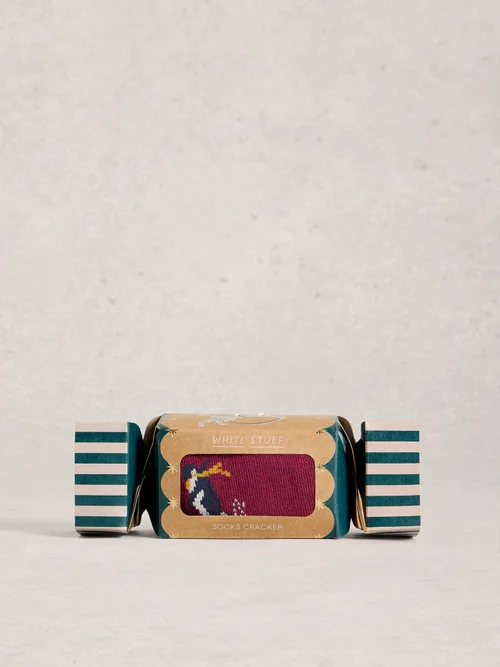 Skilaufende Pinguine im Cracker - Red Mlt - 44-46 Bild 1