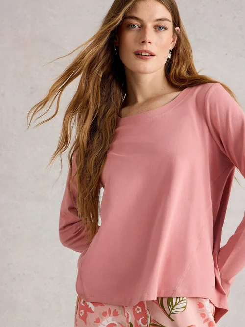 Pyjamatop Eva aus Jersey - Lgt Pink - XXXL Bild 3