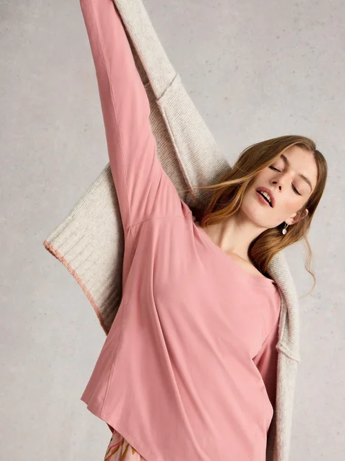 Pyjamatop Eva aus Jersey - Lgt Pink - XXXL Bild 1