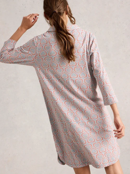 Jerseynachthemd Annie - Grey Mlt - XXXL Bild 4