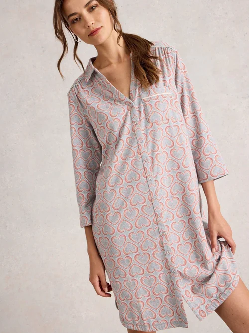 Jerseynachthemd Annie - Grey Mlt - XXXL Bild 3
