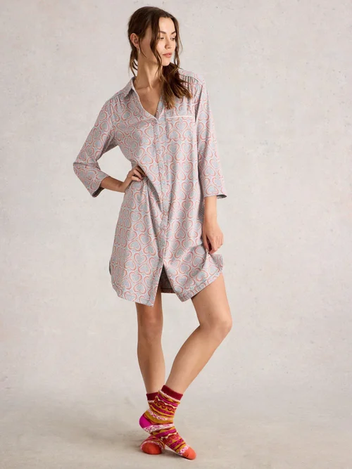 Jerseynachthemd Annie - Grey Mlt - XXXL Bild 2