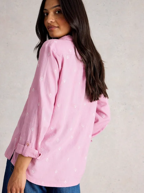 Bluse Sophie aus Bio-Baumwolle - Pink Mlt - 52 Bild 4