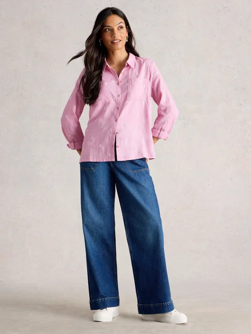 Bluse Sophie aus Bio-Baumwolle - Pink Mlt - 52 Bild 2