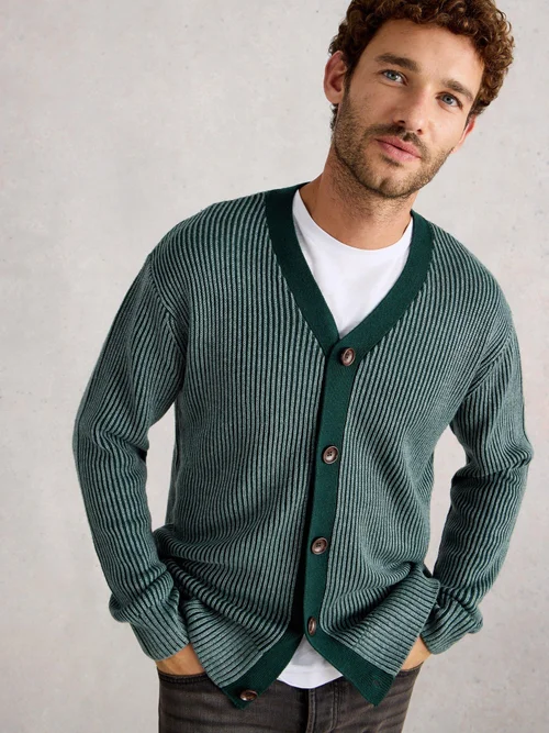 Strickjacke - Blue Mlt - XXL Bild 3