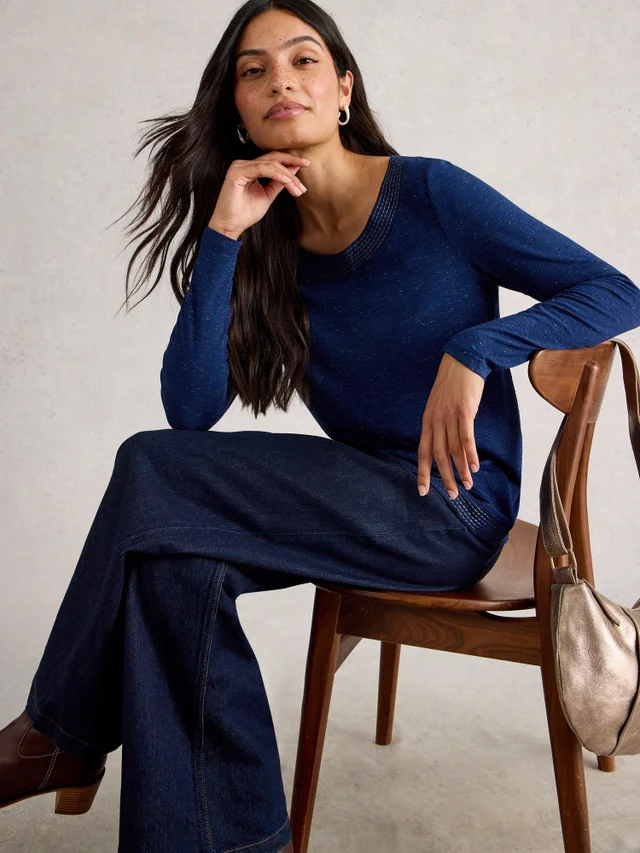 Glitzerndes Langarmshirt Weaver