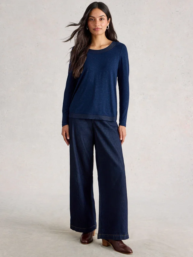 Glitzerndes Langarmshirt Weaver