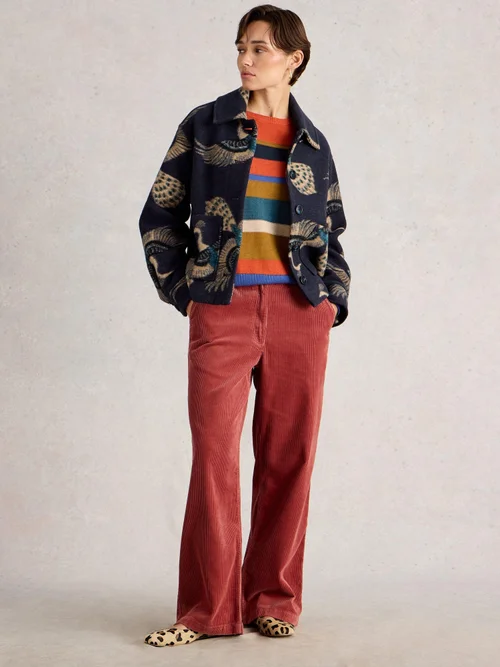 Jacke Alexa aus Wollmischung - Navy Multi - 52 Bild 2