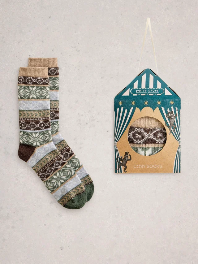 Gemütliche Herrensocken in Geschenkbox