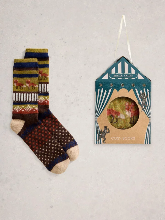 Gemütliche Herrensocken in Geschenkbox