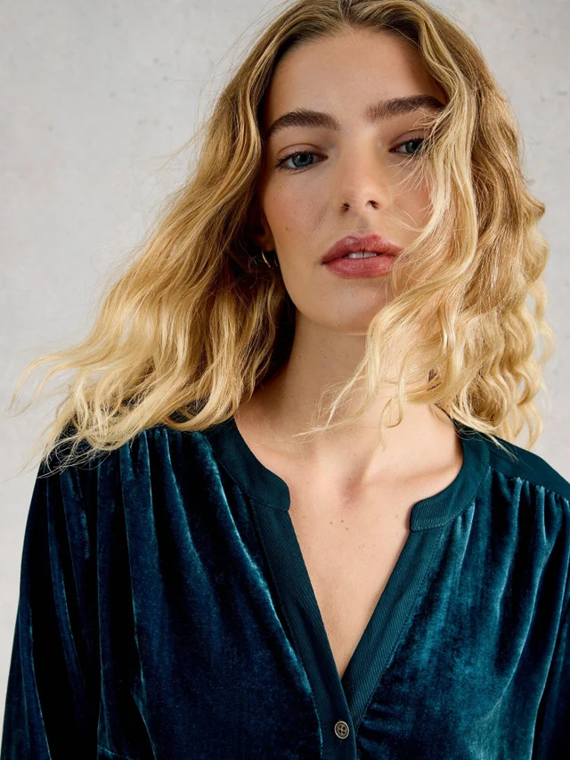 Samttunika Olive